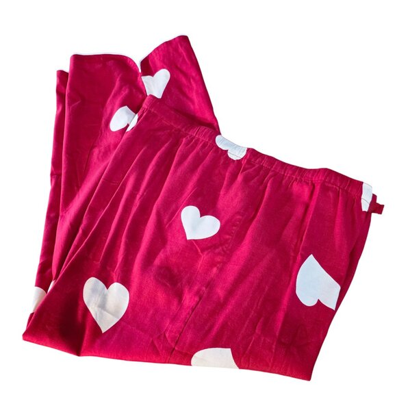 Loft Sleep Scattered Heart Pajama Pants Tango Red Plus Size 1X NWT - Picture 5 of 5